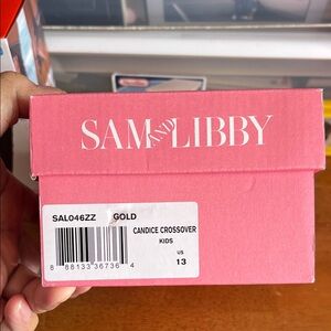 Sam & Libby Gold Crossover Kids Footwear
